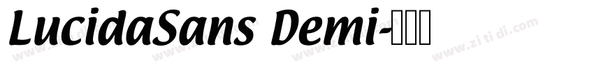 LucidaSans Demi字体转换